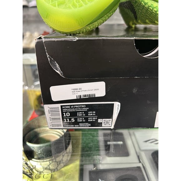 KOBE 6 PROTRO GRINCH BRAND NEW SIZE 10 MENS WITH BOX main image 5